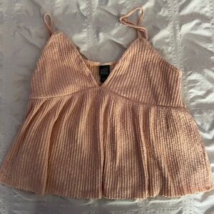 Wild Fable Pink Ribbed Tank Top